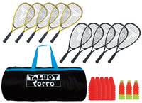 2 windstabile Bälle Talbot-Torro Speed-Badminton Set Speed 490102 2 leichte Rackets im 3/4 Bag